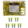 Sada nožových automobilových pojistek MECHANIC FUSE SET 20A, 100ks SIXTOL