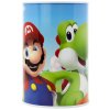 Pokladnička válec Super Mario 10x15cm dětská kasička kovová