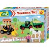 LENA Baby Truckies Farma set 2 pracovní vozidla s figurkami a doplňky