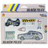Dálniční policie ČR set 2 vozidla s dopravním značením na baterie Světlo Zvuk kov