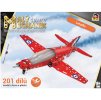MALÝ MECHANIK Letadlo 201 dílků kovová STAVEBNICE typu Merkur