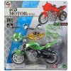 Motorka závodní k sestavení 18cm 3 barvy na kartě plast