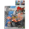 Motorka závodní k sestavení 18cm 3 barvy na kartě plast