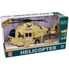 Vrtulník vojenský záchranářský 28cm s nosítky na baterie Světlo Zvuk 2 barvy