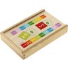 WOODY DŘEVO Krabička se sčítáním a odčítáním Hra 81 kusů