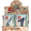 Stavebnice bojové letadlo na stojánku 4D puzzle skládačka 8 druhů plast