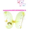 KARNEVAL Křídla třpytková motýlí s doplňky 5 barev *KARNEVALOVÝ DOPLNĚK*