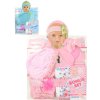 Oblečení pro panenku 40cm set s dudlíkem a plínkami 2 barvy