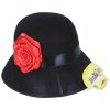 KARNEVAL Klobouk dámský dospělý černý *KARNEVALOVÝ DOPLNĚK*