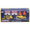 Teamsterz námořní záchranná služba set auto s přívěsem a člunem 2 druhy kov