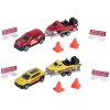 Teamsterz námořní záchranná služba set auto s přívěsem a člunem 2 druhy kov
