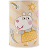 Pokladnička válec prasátko Peppa Pig 15cm dětská kasička plechová