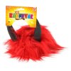 KARNEVAL Paruka čert s rohy červená *KARNEVALOVÝ DOPLNĚK*