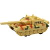 Tank obrněné vozidlo na setrvačník 16cm na baterie Světlo Zvuk 3 barvy