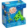 Sekačka na trávu dětský bublifuk 2v1 set s náplní 100ml na baterie plast