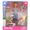 Panenka Defa Lucy 29cm set s jízdním kolem plast v krabici