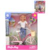 Panenka Defa Lucy 29cm set s jízdním kolem plast v krabici