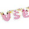 Girlanda Všechno nejlepší party dekorace závěsná 215cm holčičí papír