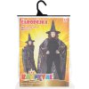 KARNEVAL Šaty čaroděj pavučina set s kloboukem dospělý *KOSTÝM*
