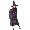 KARNEVAL Šaty čaroděj pavučina set s kloboukem dospělý *KOSTÝM*
