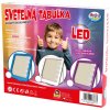 Tabulka světelná kreslicí set s fixy a hadříkem na baterie LED Světlo 3 barvy