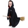 KARNEVAL Šaty plášť kouzelník 3-7 let (104-136cm) s kapucí a brýlemi *KOSTÝM*
