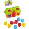Vkládačka baby domek plastový barevný 26cm set s vkládacími tvary 10ks