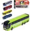 MAJORETTE Autobus MAN City kovový volný chod 2 druhy 3 barvy