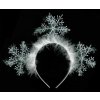 KARNEVAL Čelenka sněhová vločka zimní princezna *KARNEVALOVÝ DOPLNĚK*