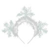 KARNEVAL Čelenka sněhová vločka zimní princezna *KARNEVALOVÝ DOPLNĚK*