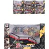 Rampa + prstový skateboard šroubovací set se 2 nástroji a doplňky 6 druhů
