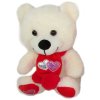 PLYŠ Medvídek se šálou Love 18cm 3 barvy *PLYŠOVÉ HRAČKY*