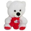 PLYŠ Medvídek se šálou Love 18cm 3 barvy *PLYŠOVÉ HRAČKY*
