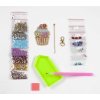 GRAFIX Diamantové malování Výroba dětské klíčenky kreativní set 3 druhy