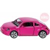 SIKU Auto Volkswagen Beetle růžový set s nálepkami model kov 1488