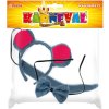 KARNEVAL Myš set ocas s čelenkou a motýlkem Plyš KARNEVALOVÝ DOPLNĚK