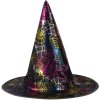 KARNEVAL Klobouk čarodějnice pavučina černý *KARNEVALOVÝ DOPLNĚK*