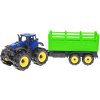 Traktor zemědělský set s vlečkou na setrvačník velká kola plast