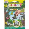 GRAFIX Origami kreativní skládačka set 12 zvířátek s očima + 3D pozadí 2 druhy
