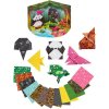 GRAFIX Origami kreativní skládačka set 12 zvířátek s očima + 3D pozadí 2 druhy
