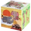 Hra kostka magická zvířátka ZOO obrázková skládací hlavolam plast