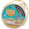 Kyblíček skládací plážový plastový kbelík na písek multifunkční