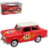 Auto Trabant kovový 12cm červený retro bourák 1:32 v krabici