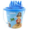 Pískový set kyblík 15cm s formičkou a 2 nástroji Pirát sada na písek 4ks