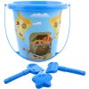 Pískový set kyblík 15cm s formičkou a 2 nástroji Pirát sada na písek 4ks