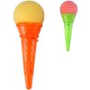Vystřelovací zmrzlina set kornout + soft balonek pěnový 2 barvy plast