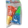 Hra catch ball set 2 vystřelovací košíčky s míčkem chytání míčků v sáčku