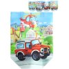 Taška dětská dárková 22x25cm dopravní prostředky 4 druhy plast