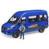 BRUDER 02681 Auto MB Sprinter mikrobus set s figurkou model 1:16 plast