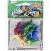 Zvířata dinosauři plastové figurky barevná zvířátka set 6ks blistr